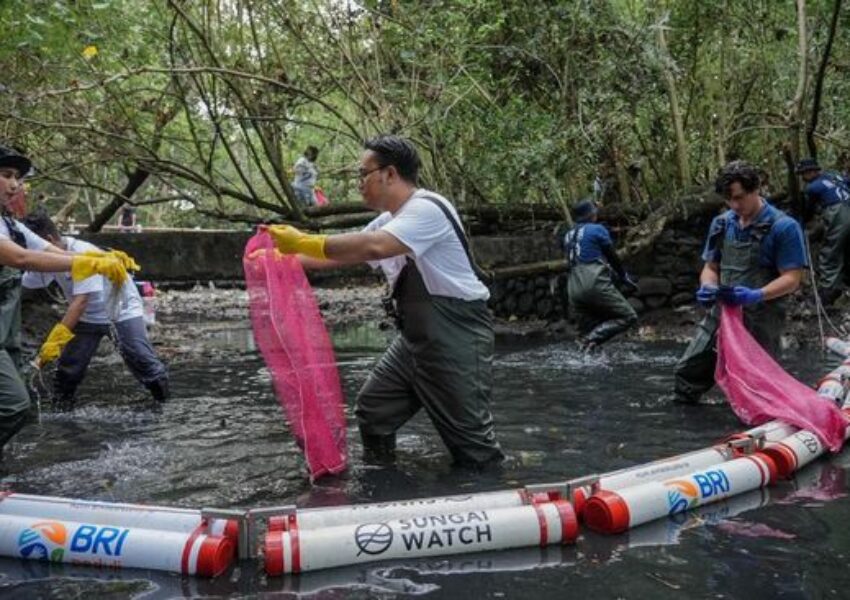 BRI Peduli bersama Sungai Watch