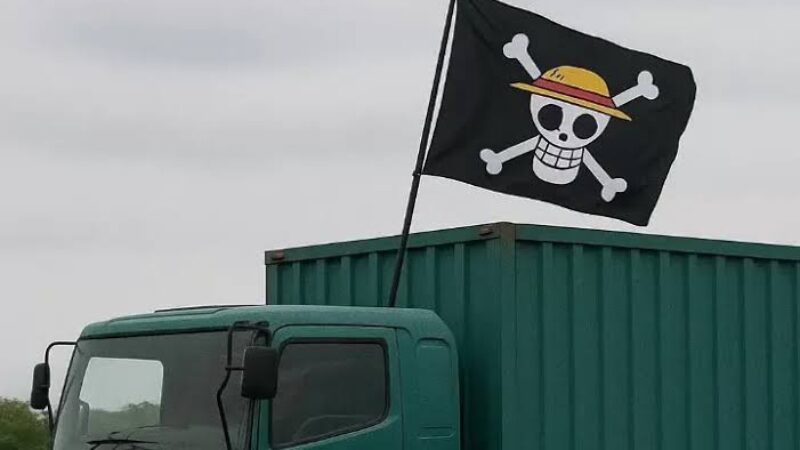pengibaran bendera One Piece