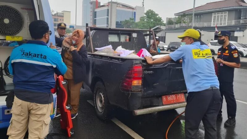 Uji Emisi di Jakarta Selatan beberapa waktu lalu