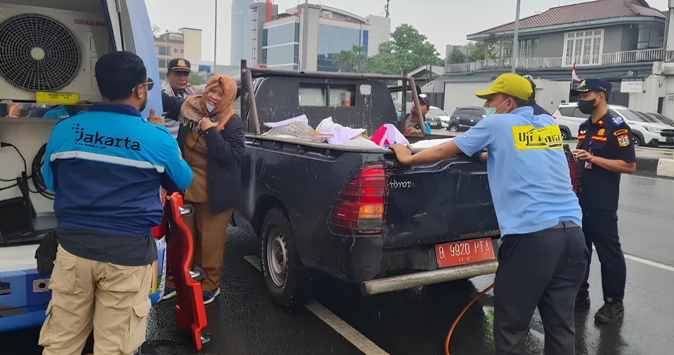 Uji Emisi di Jakarta Selatan beberapa waktu lalu