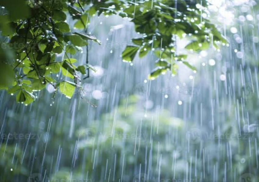 Ilustrasi curah hujan tinggi