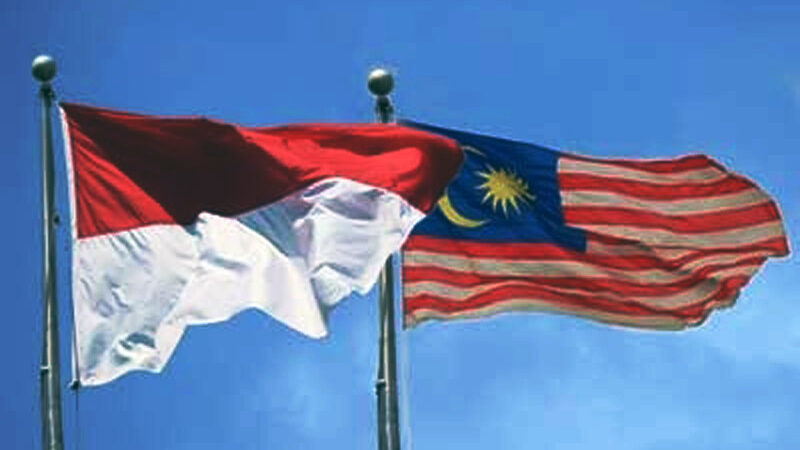 Bendera Malaysia dan Indonesia (ESDM)