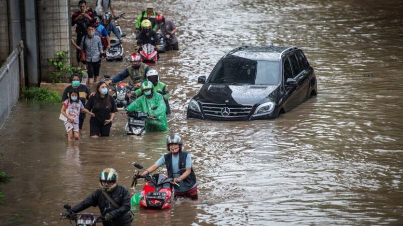 Ilustrasi banjir Jakarta (Antara Foto-Aprillio)
