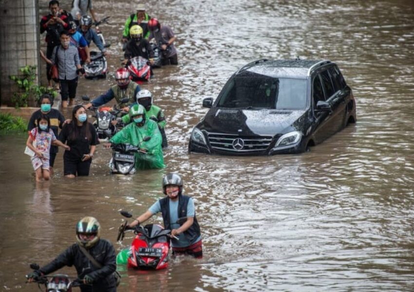 Ilustrasi banjir Jakarta (Antara Foto-Aprillio)