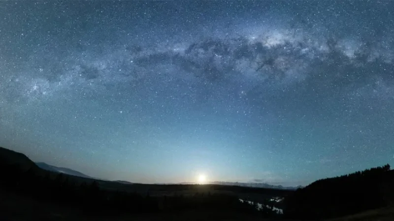 Moonrise Milkyway