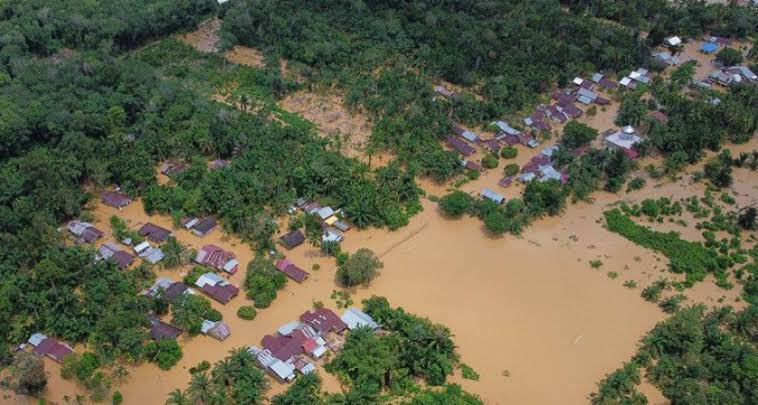 Desa terdampak banjir di Aceh