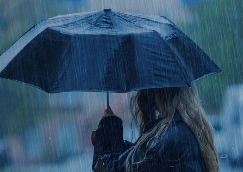 Ilustrasi hujan lebat