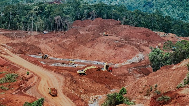 Ilustrasi tambang Nikel di Raja Ampat