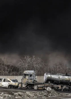 Asap hitam di Teheran (dok AFP)