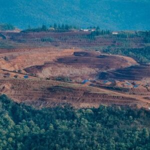 Ilustrasi bekas tambang di Raja Ampat (dok Greenpeace)