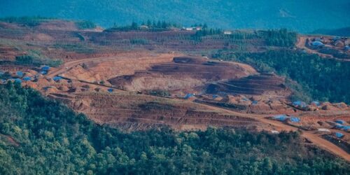 Ilustrasi bekas tambang di Raja Ampat (dok Greenpeace)