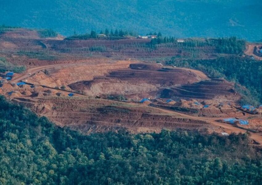 Ilustrasi bekas tambang di Raja Ampat (dok Greenpeace)