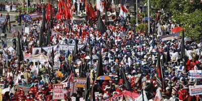 Mayday di Jakarta pada 2018. (dok REUTERS)