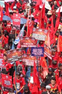 Hari Buruh 2025 lalu (dok TEMPO_Amston Probel)
