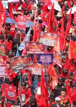 Hari Buruh 2025 lalu (dok TEMPO_Amston Probel)