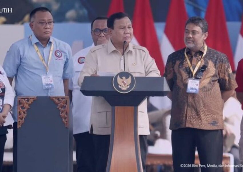 Presiden Prabowo di Hari Buruh