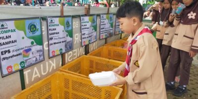Ilustrasi pilah sampah oleh pelajar (dok Bina Ilmu)