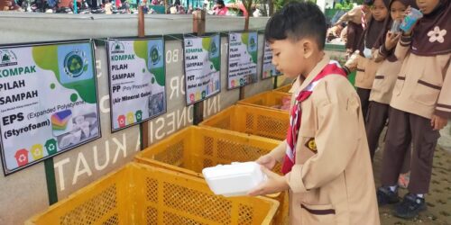 Ilustrasi pilah sampah oleh pelajar (dok Bina Ilmu)