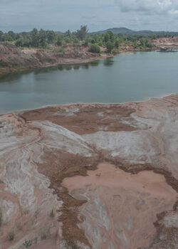 Lahan bekas tambang di Pulau Bangka (dok Mongabay)