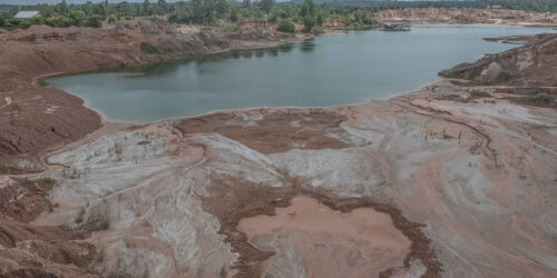 Lahan bekas tambang di Pulau Bangka (dok Mongabay)