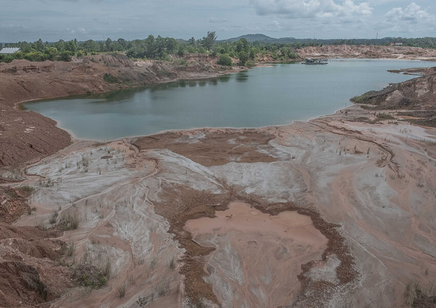 Lahan bekas tambang di Pulau Bangka (dok Mongabay)