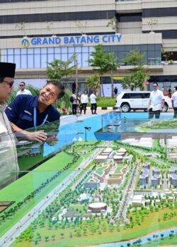 Presiden Prabowo saat meninjau KEK Batang