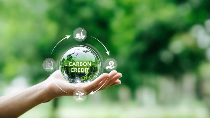 Ilustrasi carbon credits - perdagangan karbon