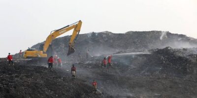 Kebakaran di TPA Jatiwaringin (dok BNPB)