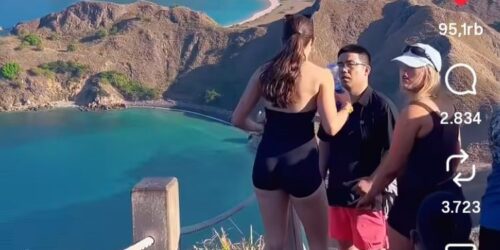 Wisatawan China Buang Sampah Sembarangan