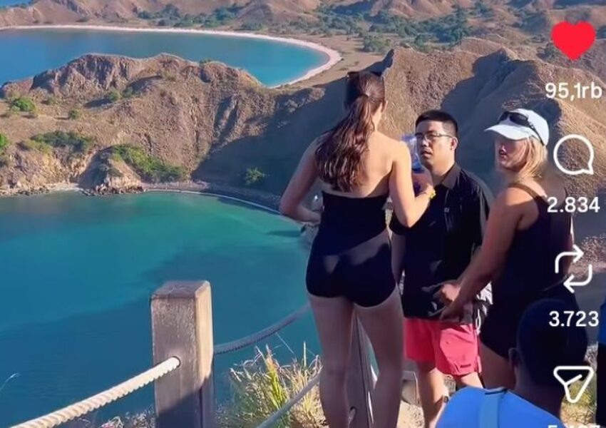 Wisatawan China Buang Sampah Sembarangan
