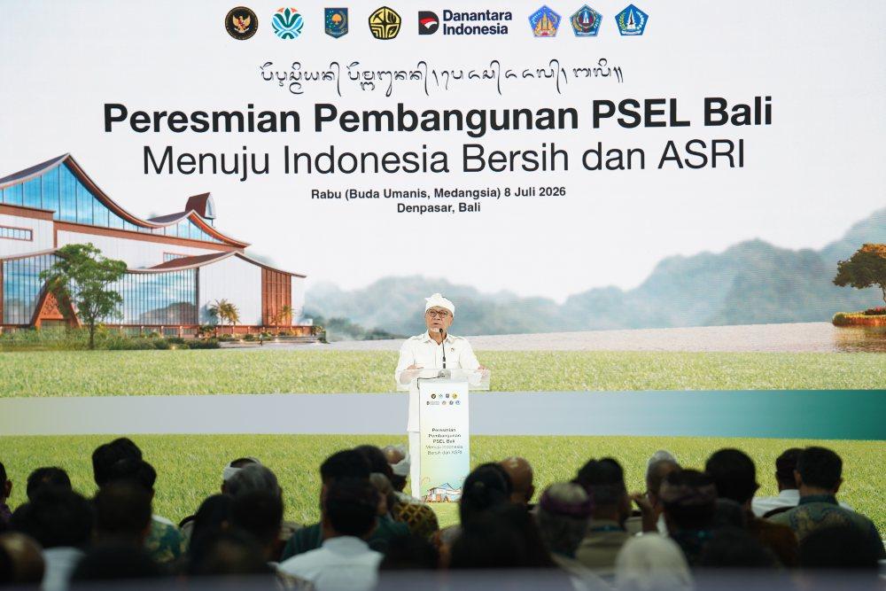 Zulhas saat peresmian PSEL Bali (dok Danantara)