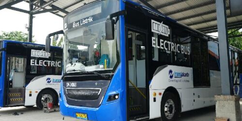 Bus Listrik DAMRI (Dok Tempo)