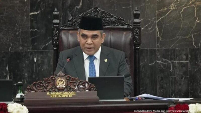 Ketua MPR, Ahmad Muzani (dok Tangkapan layar youtube Sekretariat Presiden)
