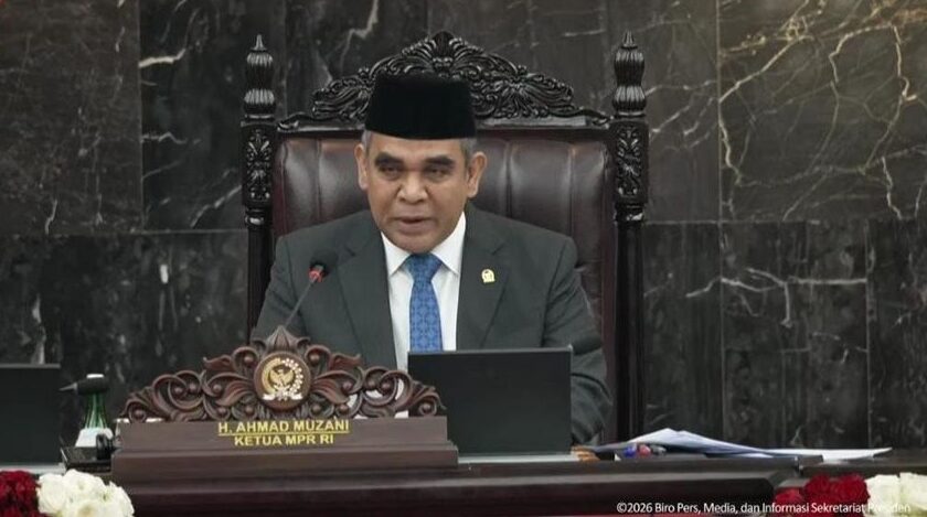 Ketua MPR, Ahmad Muzani (dok Tangkapan layar youtube Sekretariat Presiden)