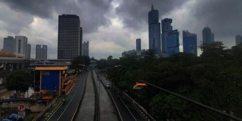 Ilustrasi Mendung di Jakarta