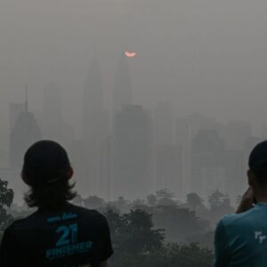 Kabut Asap : AFP_Jam Sta Rosa